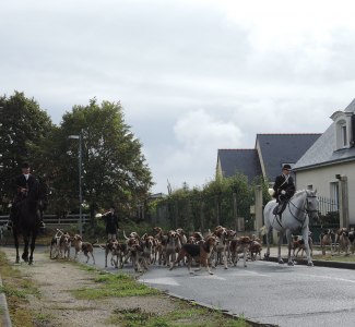 Défilé dans la commune