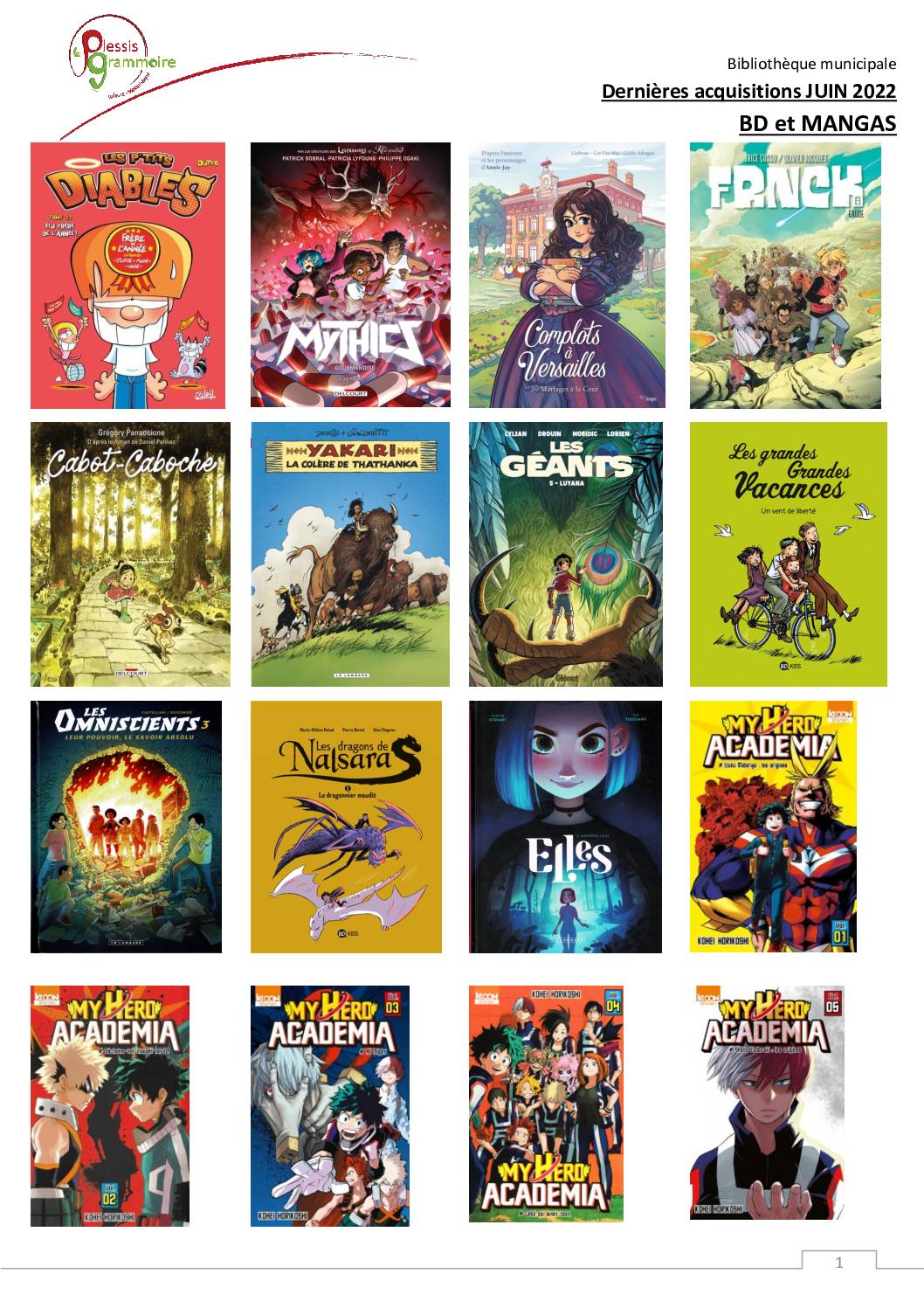 Nouveautés BD et manga 202206