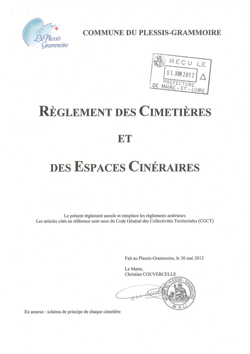 Règlement cimetières