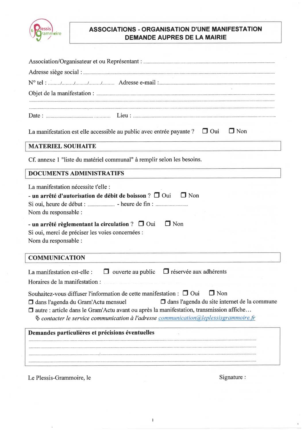 Reservation matériel Associations