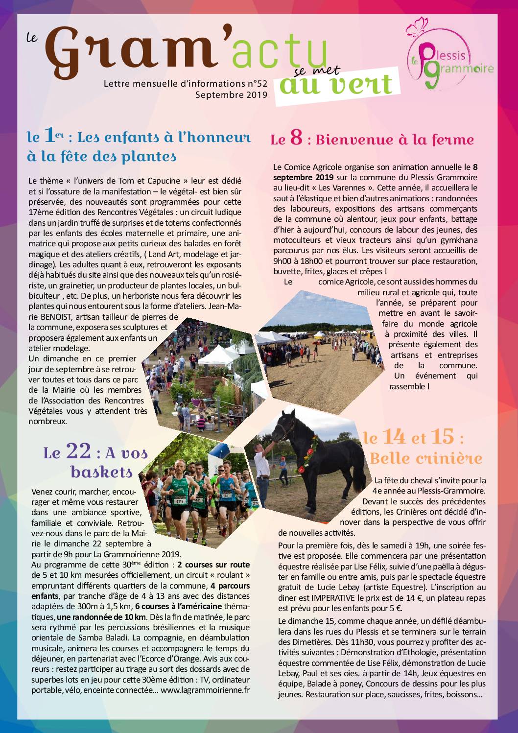 GRAM’ACTU 52 – SEPTEMBRE 2019