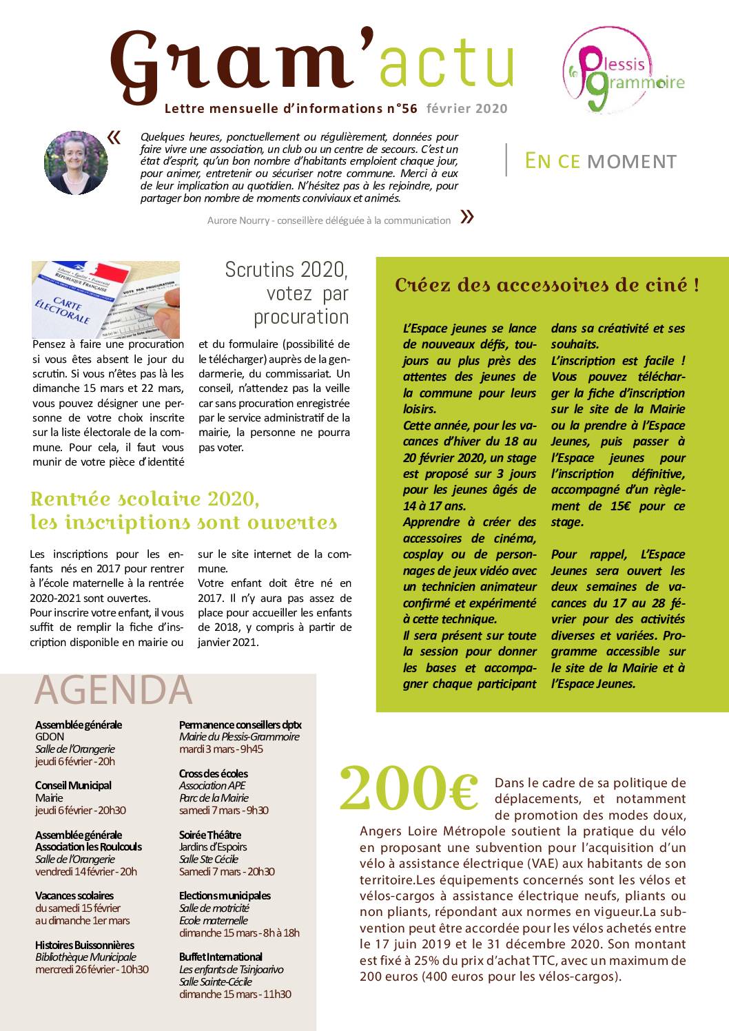 Gram’Actu N°56 – Février 2020