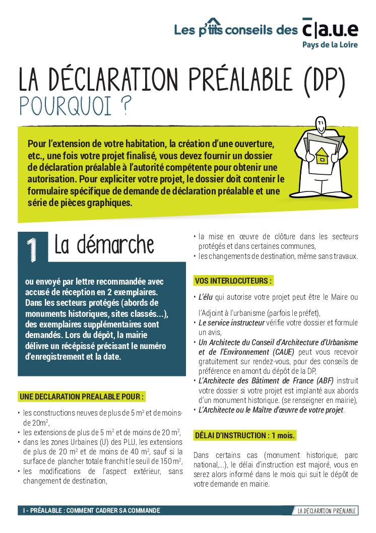 5 – La déclaration préalable (DP)