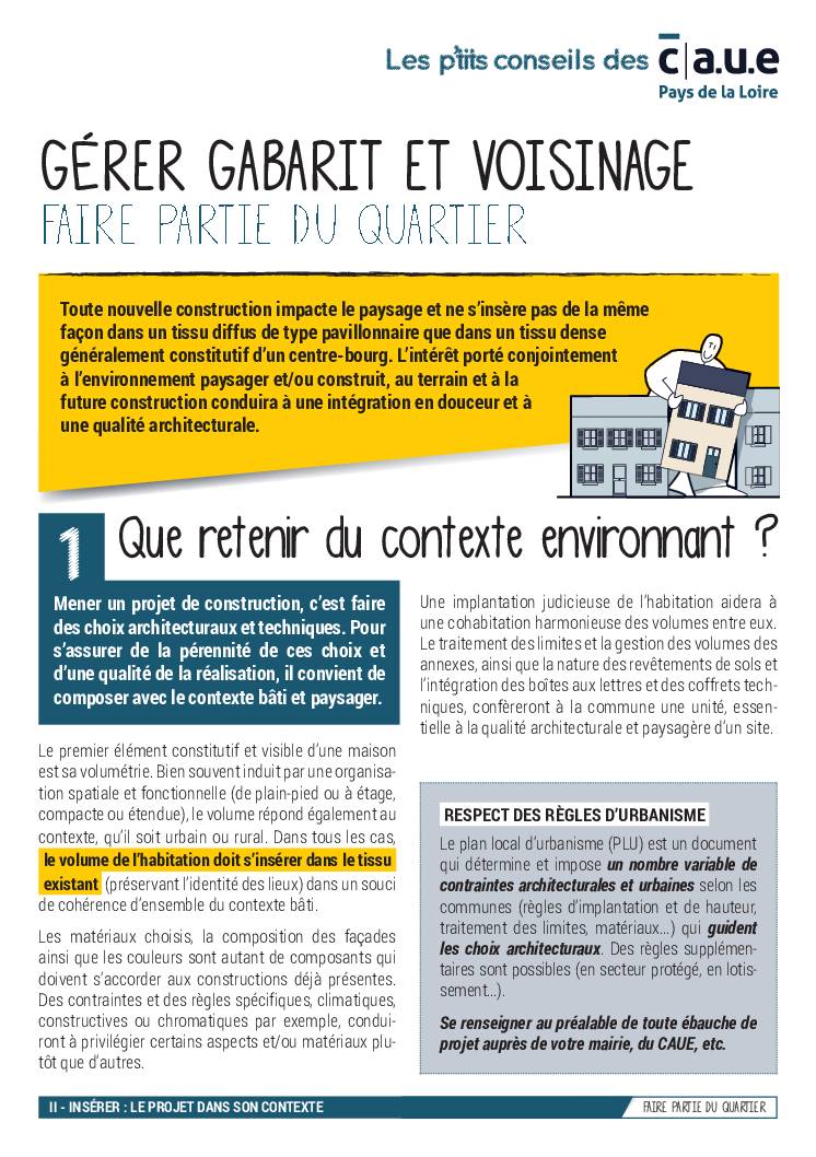 8 – Faire partie du quartier