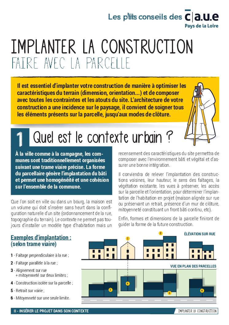 9 – Bien implanter la construction