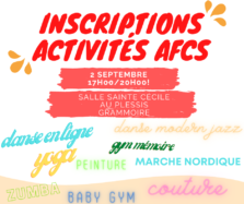 INSCRIPTIONS Activités afcs